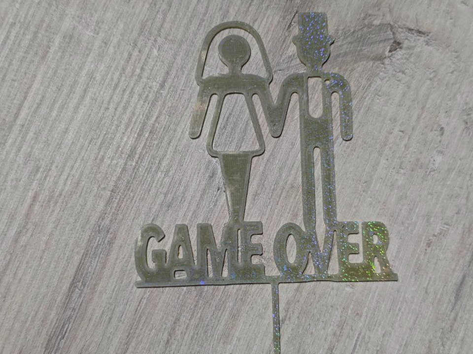 Topper Game Over wedding 3