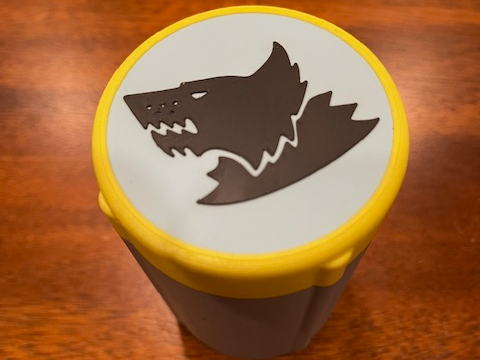 12mm Space Wolves Dice cup w/ Oath of Moment Token