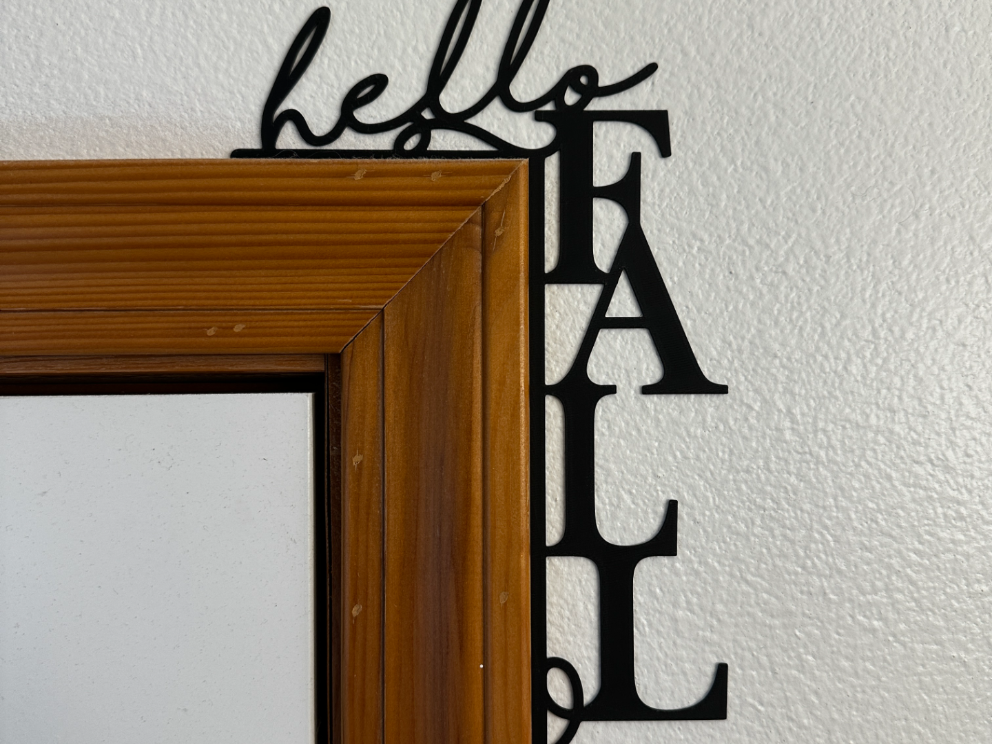 Hello Fall Corner Trim Decor
