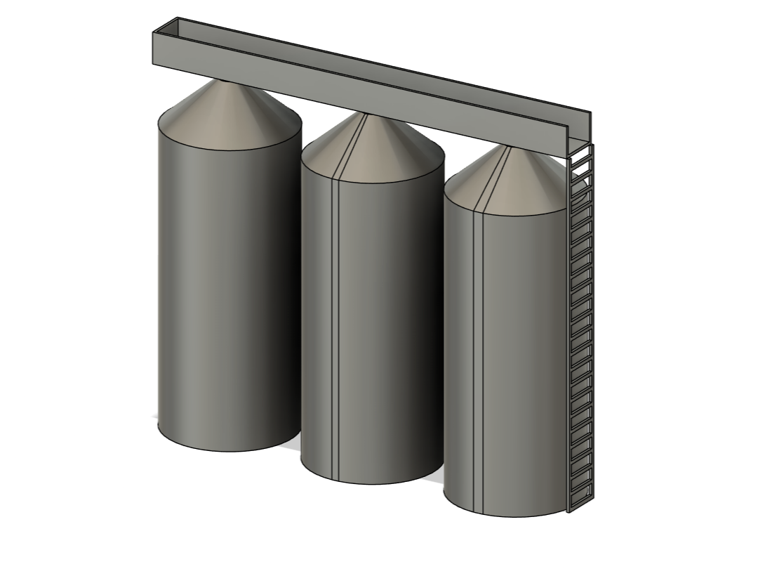 Silo für Modellbau 1:87 Spur H0