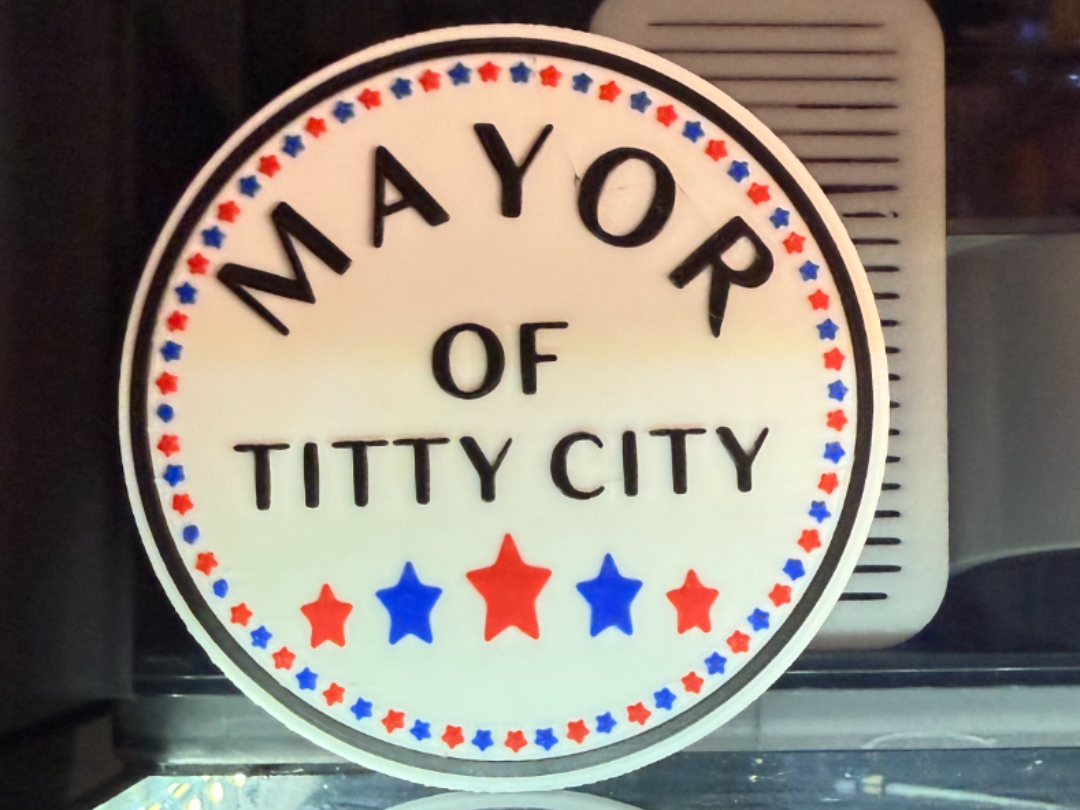 MAYOR OF TITTY CITY COASTER