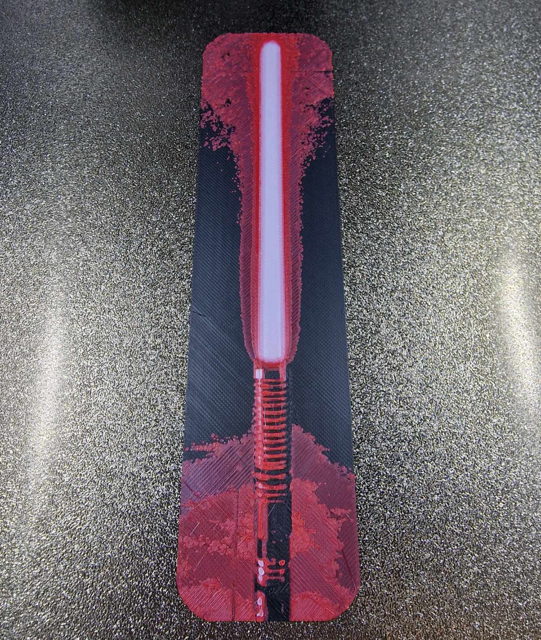 Darth vader lightsaber hueforge bookmark