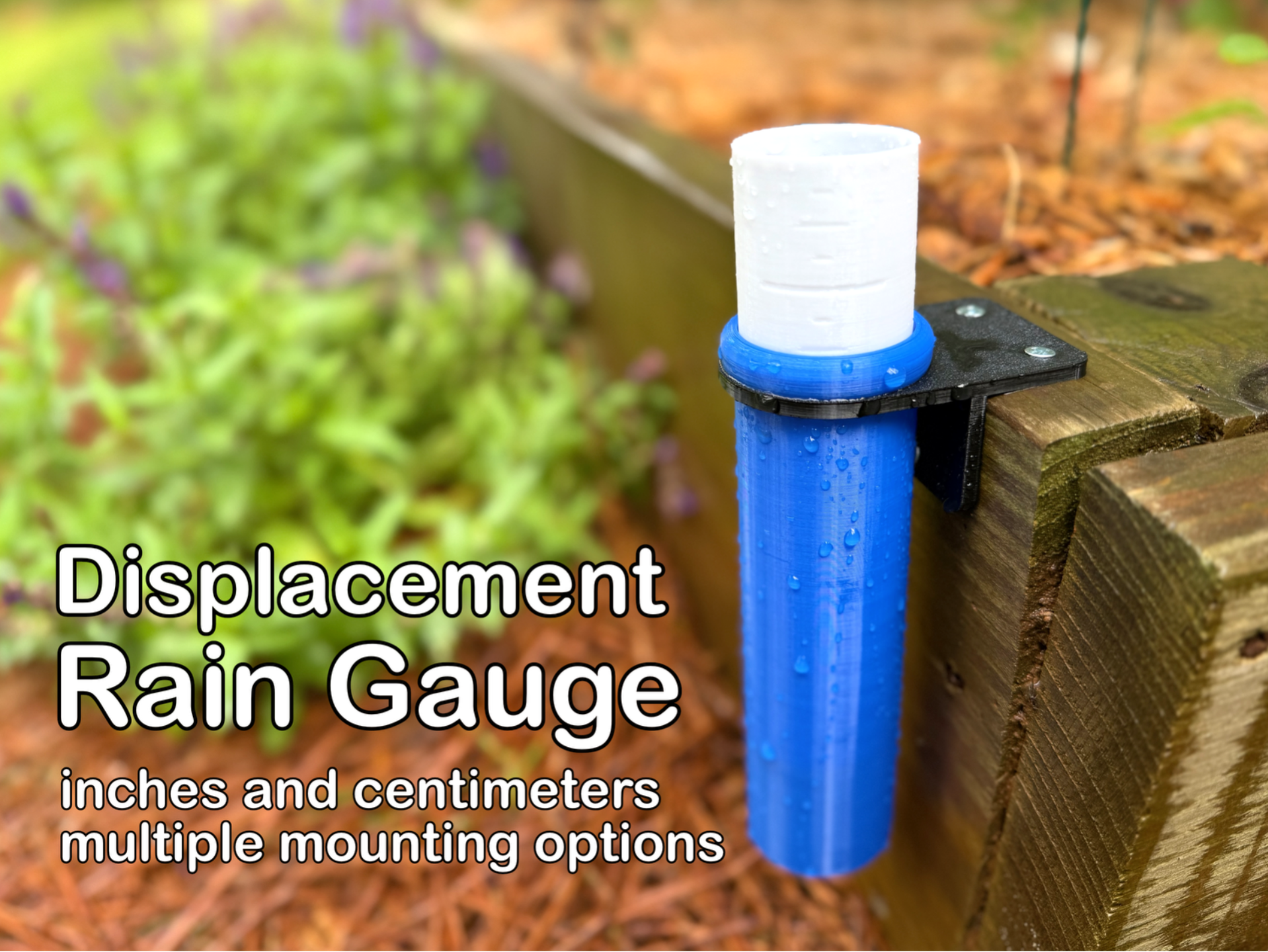 Displacement Floating Rain Gauge (inches & cm)