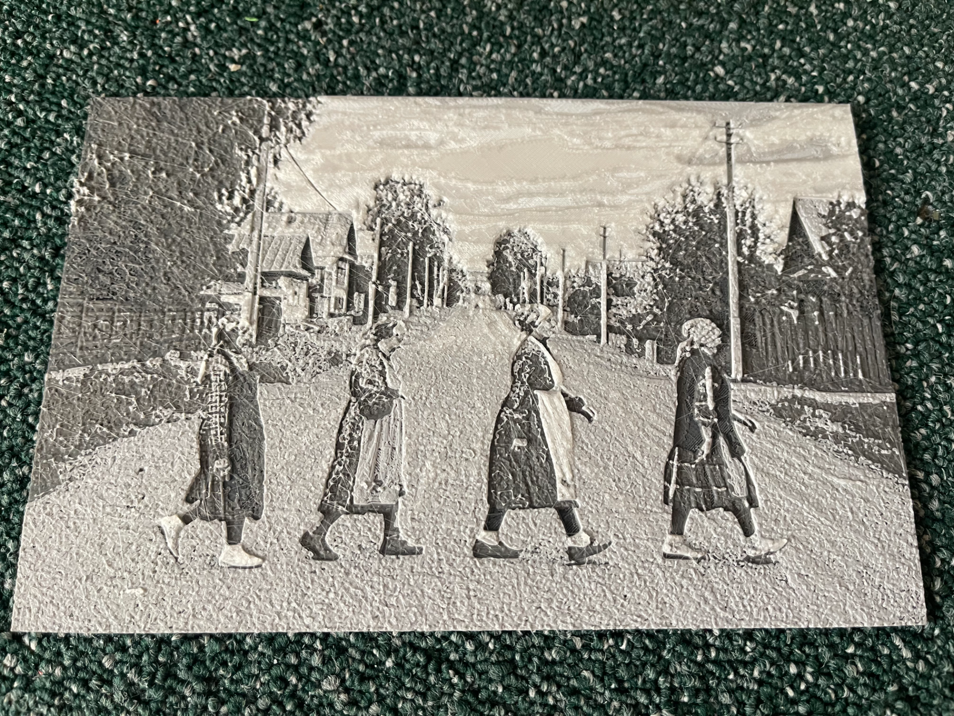 "Old Womans" Road - The Beatles Abbey Road parody - HueForge