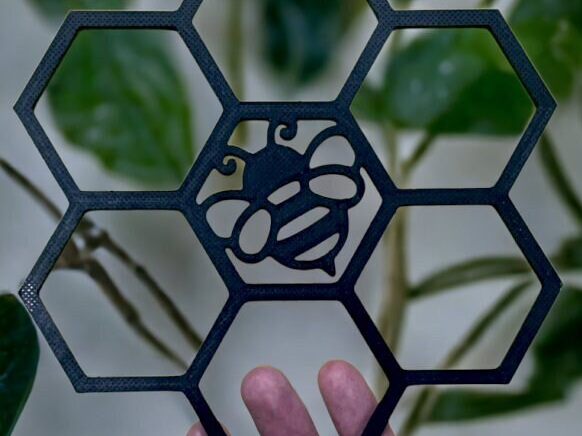 Bee Honeycomb Houseplant Trellis