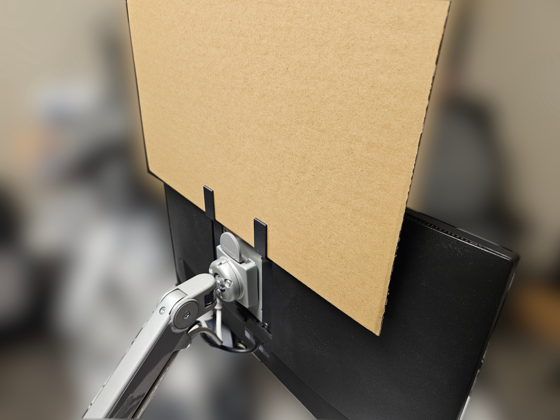 Monitor vesa mount privacy screen holder