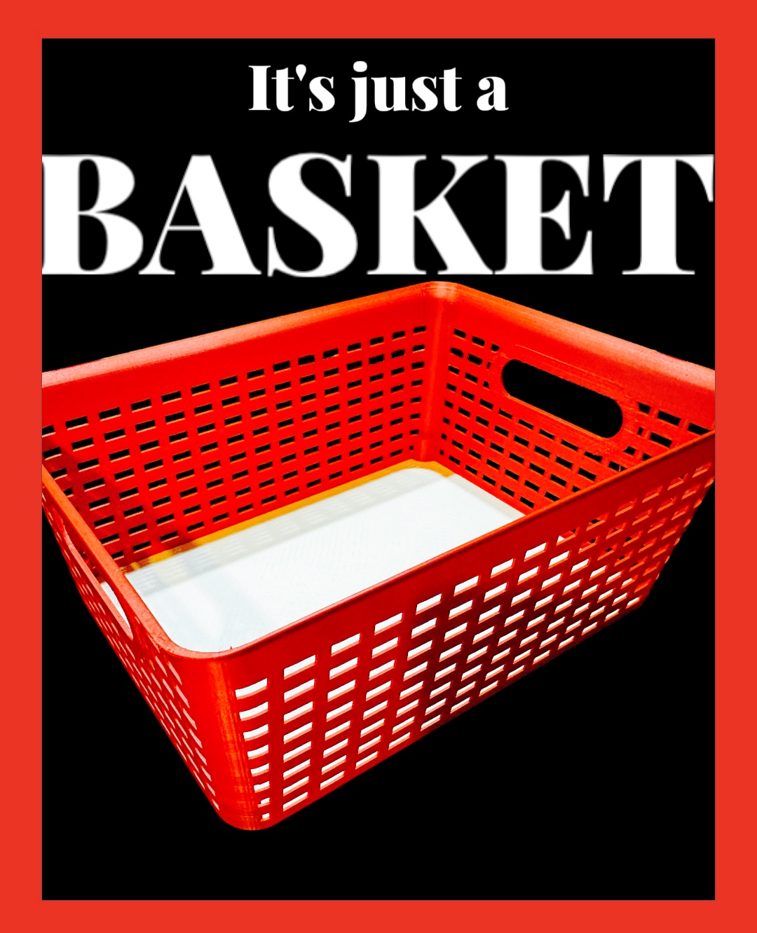 Simple plastic basket  stackable