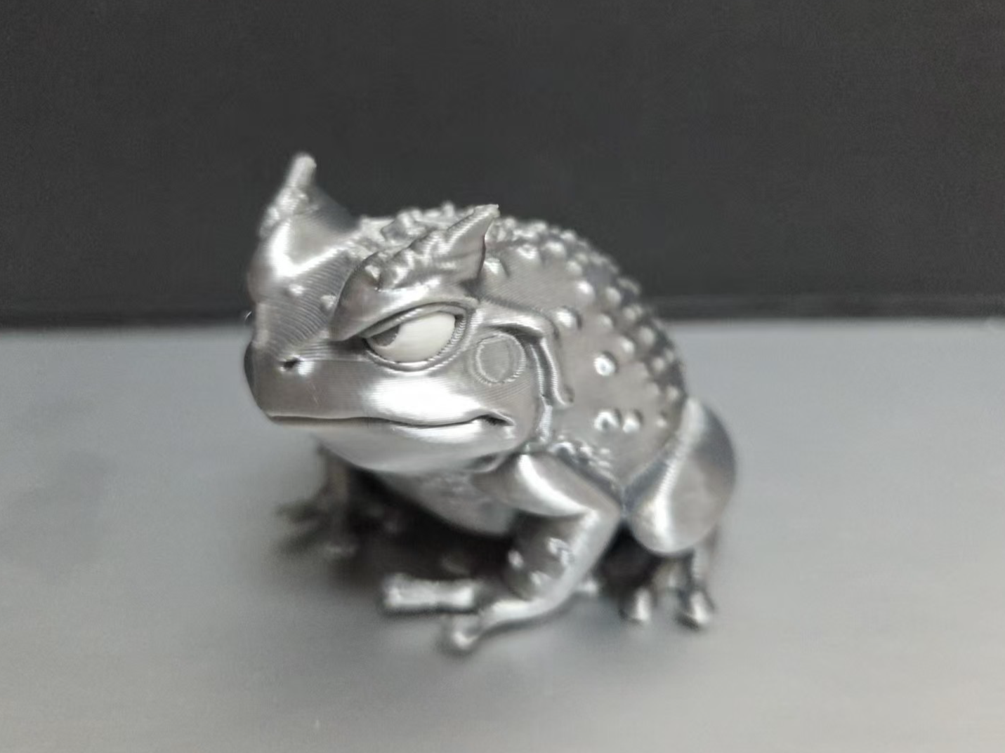 Horned frog glaring at you
