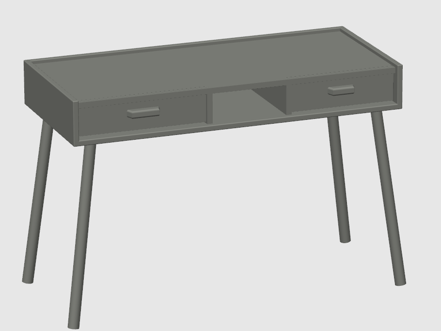 Miniature dollhouse desk