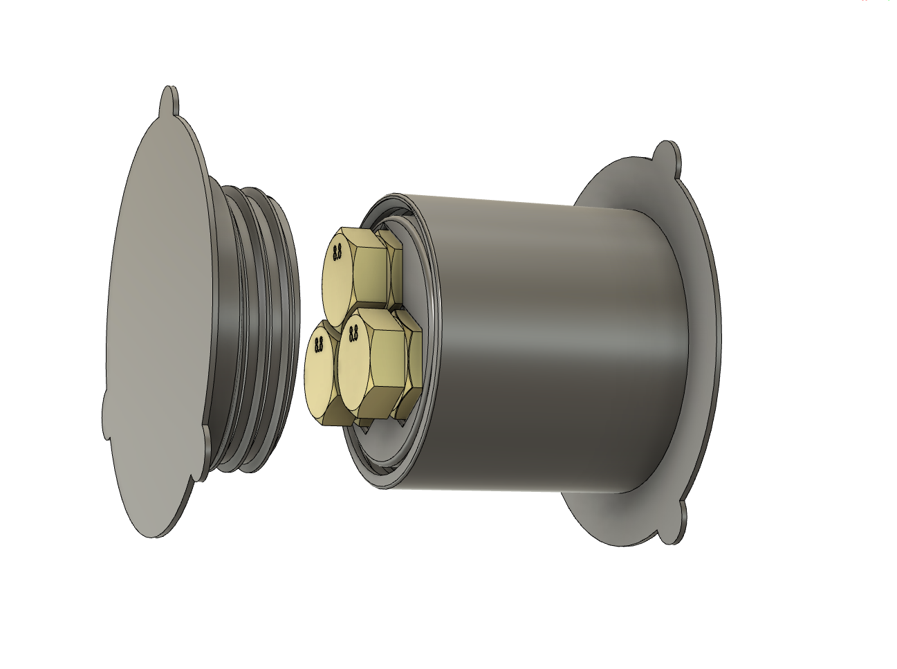 JAYO cardboard Spool Weight (350 gr)- nuts & bolts