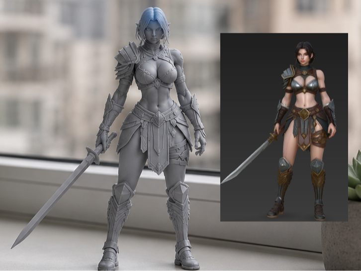 Fantasy Female Warrior | One Blade RPG