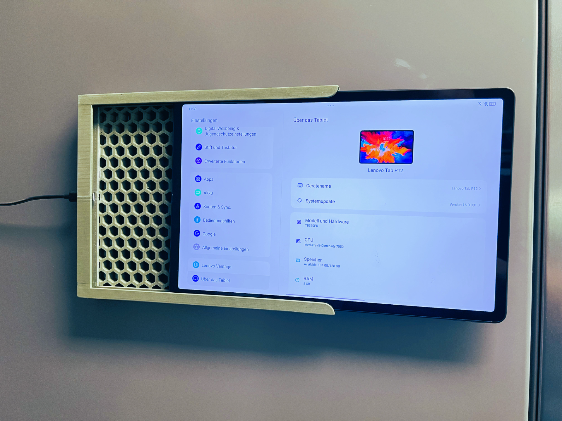 Wandhalterung Tablet Lenovo Tab P12 - Wallmount