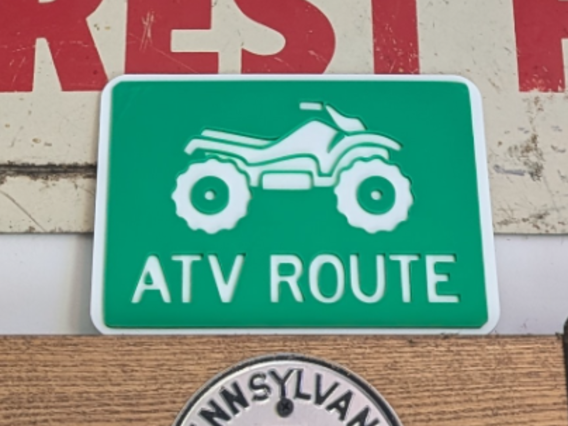 ATV ROUTE SIGN