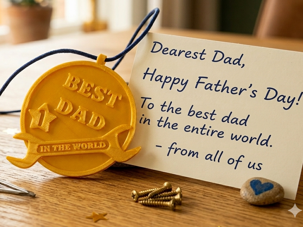 "Best Dad in the World" Medal