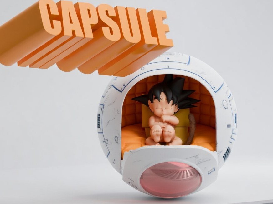 Baby Goku Saiyajin Capsule - autoleveling DB chibi