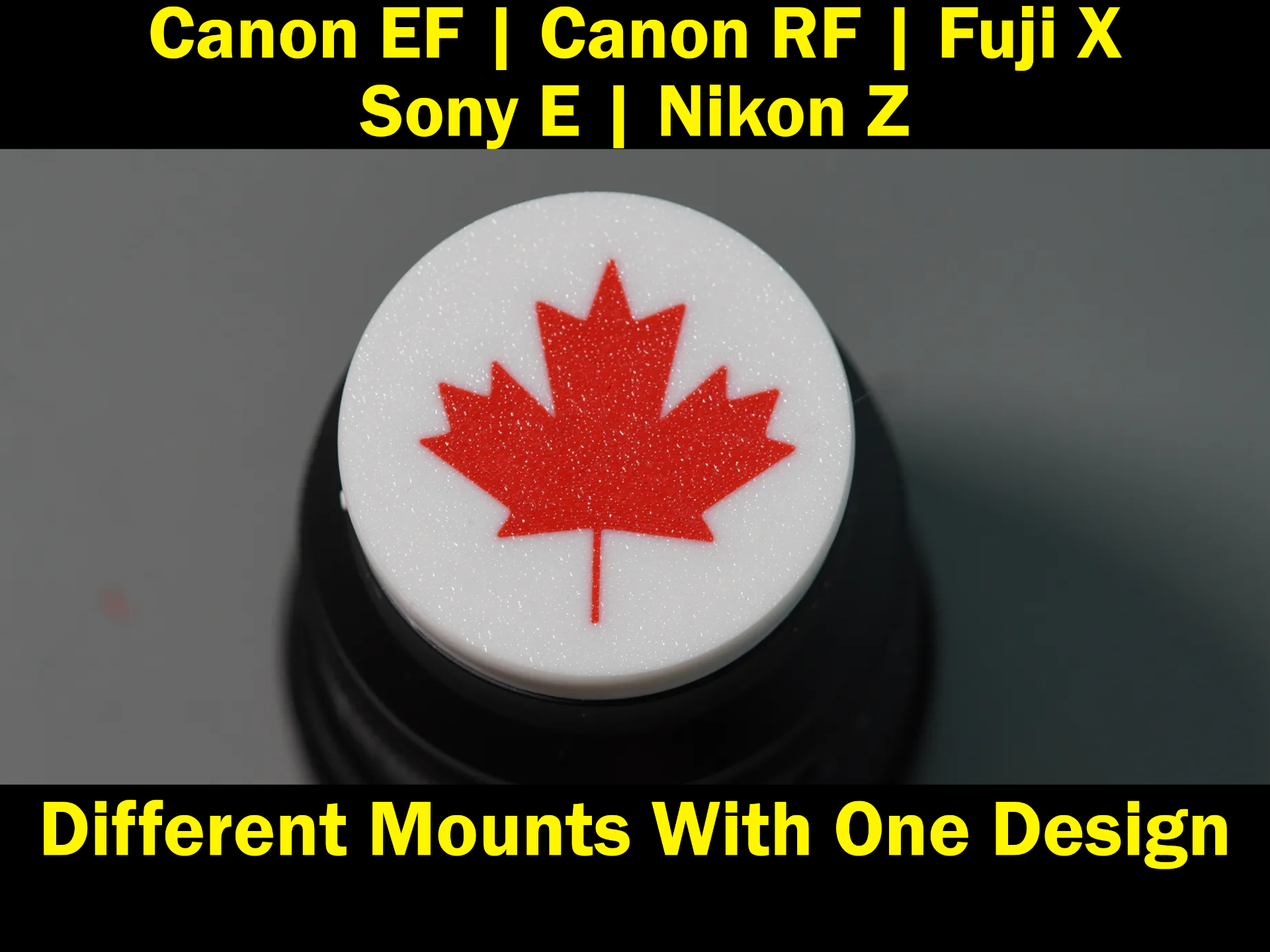 Rear lenscap sonye,FujiX,NikonZ,Canon EF RF Canada