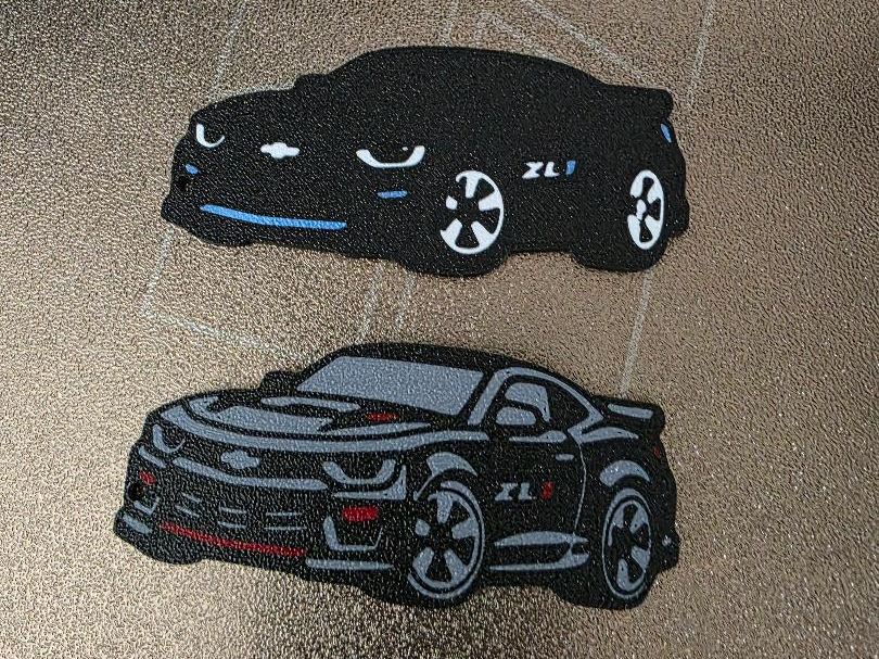 Camaro zl1 Keychains - Silhouette or Detailed