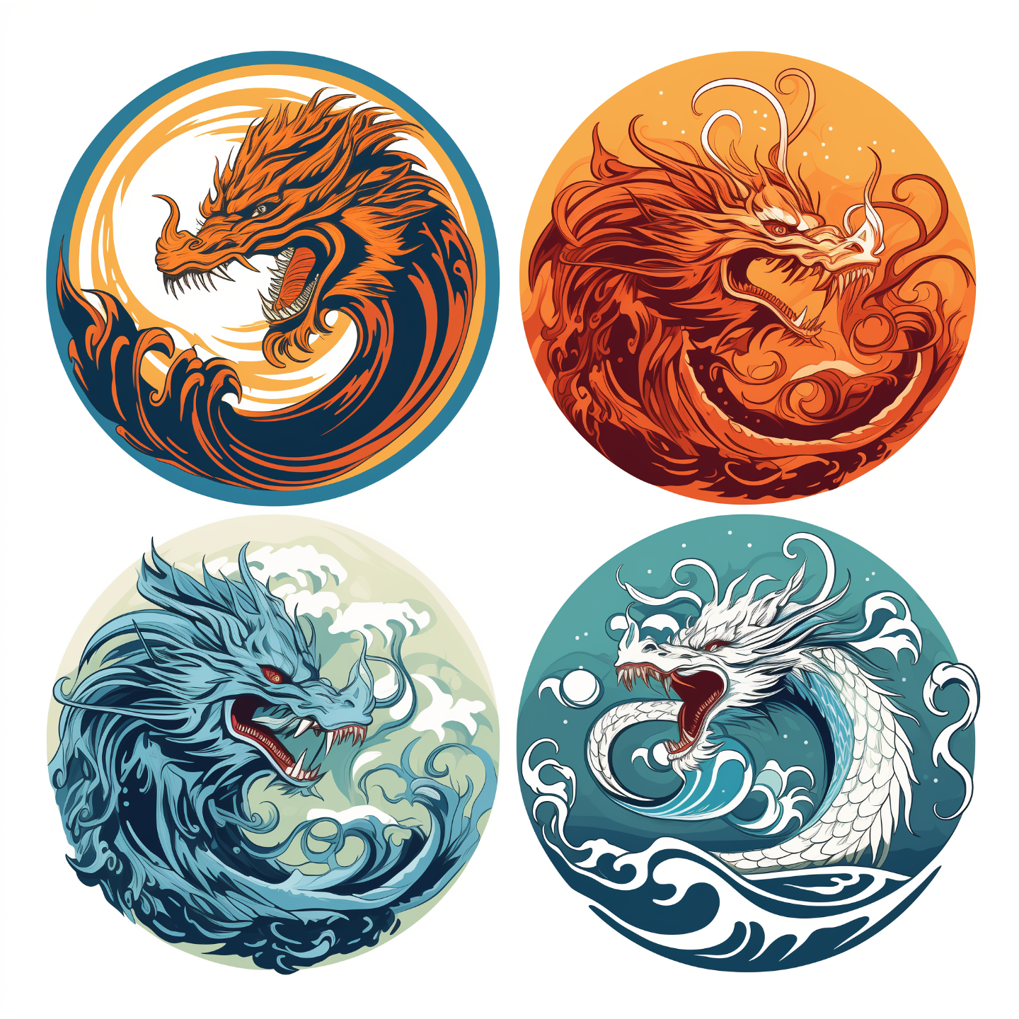 Dragon Hueforge Illustration Coasters