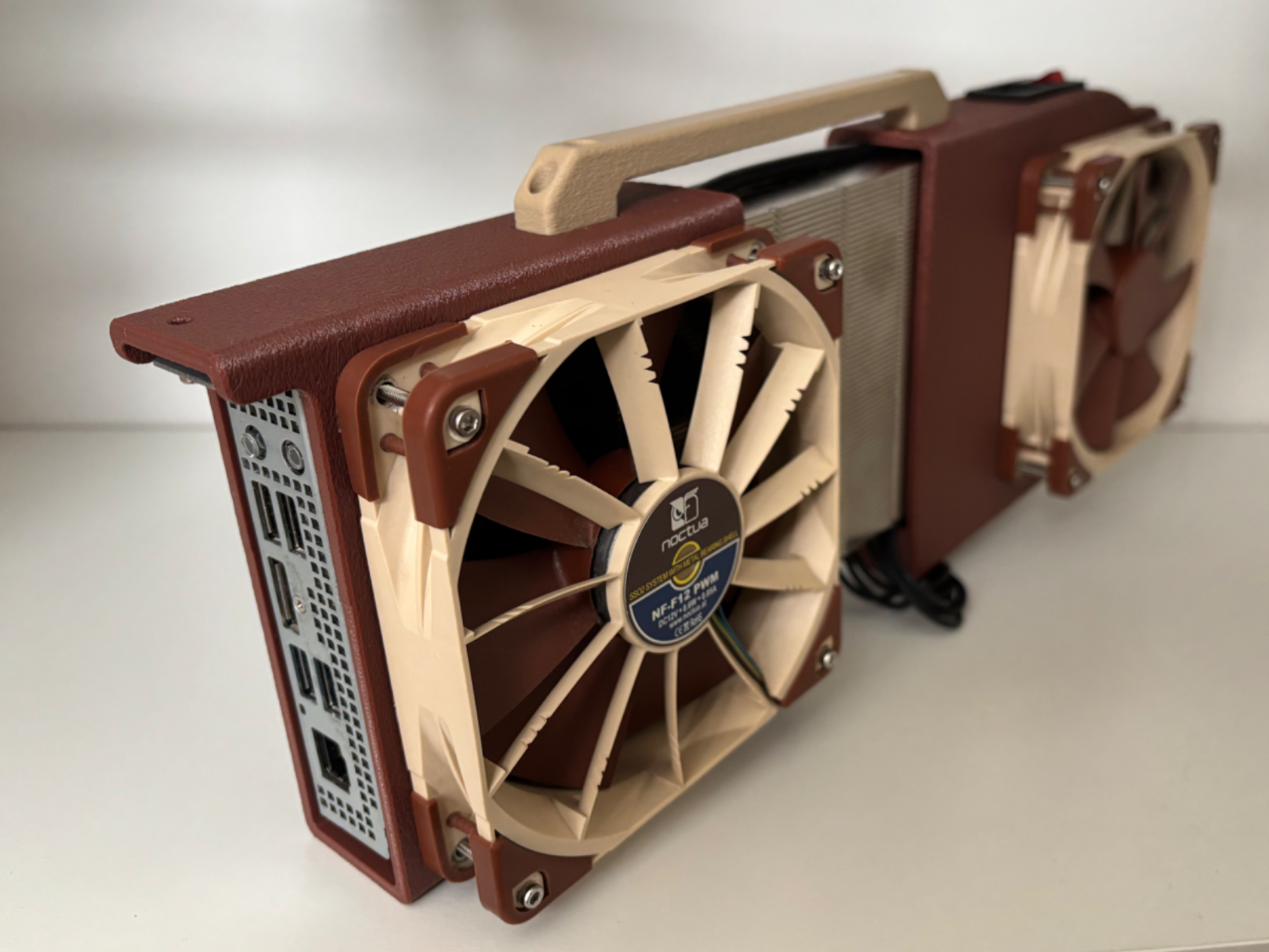 Noctua Push Pull Mod for BC-250 Shell Case
