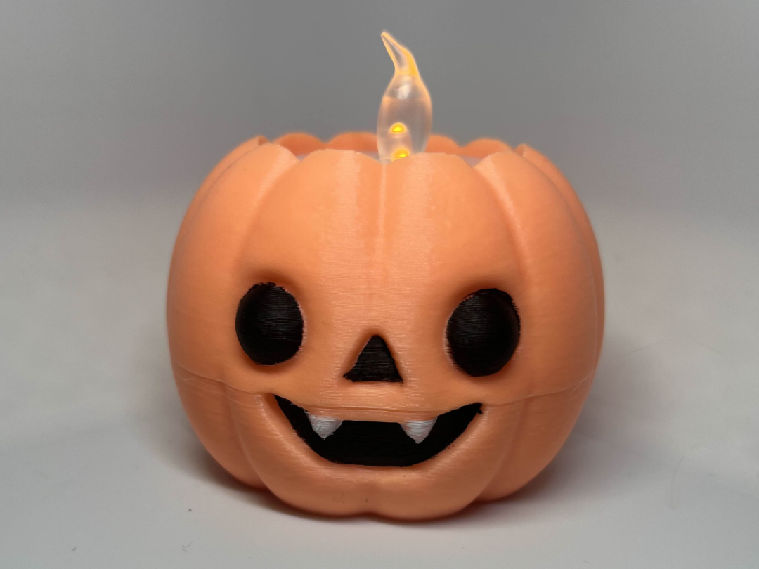 Halloweeen Pumpkin Tealight Candle