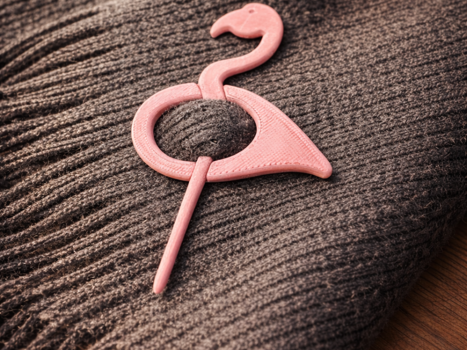 Flamingo Shawl Pin - Brooch