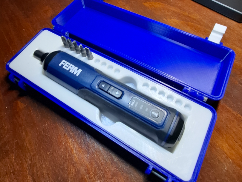 FERM Electric Screwdriver Rugged Box