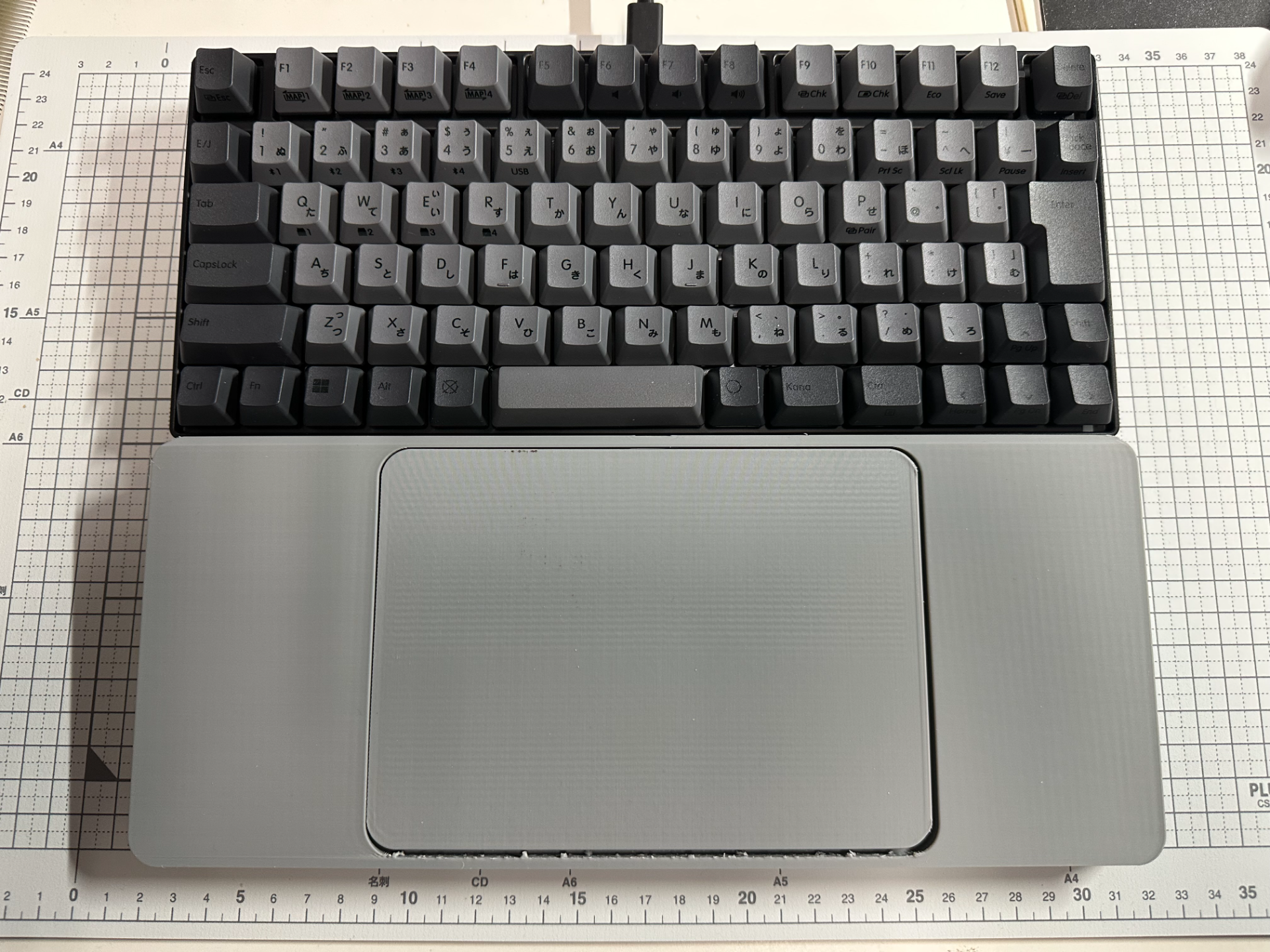 Keyboard wristrest for minikeyboard+MagicTrackpad