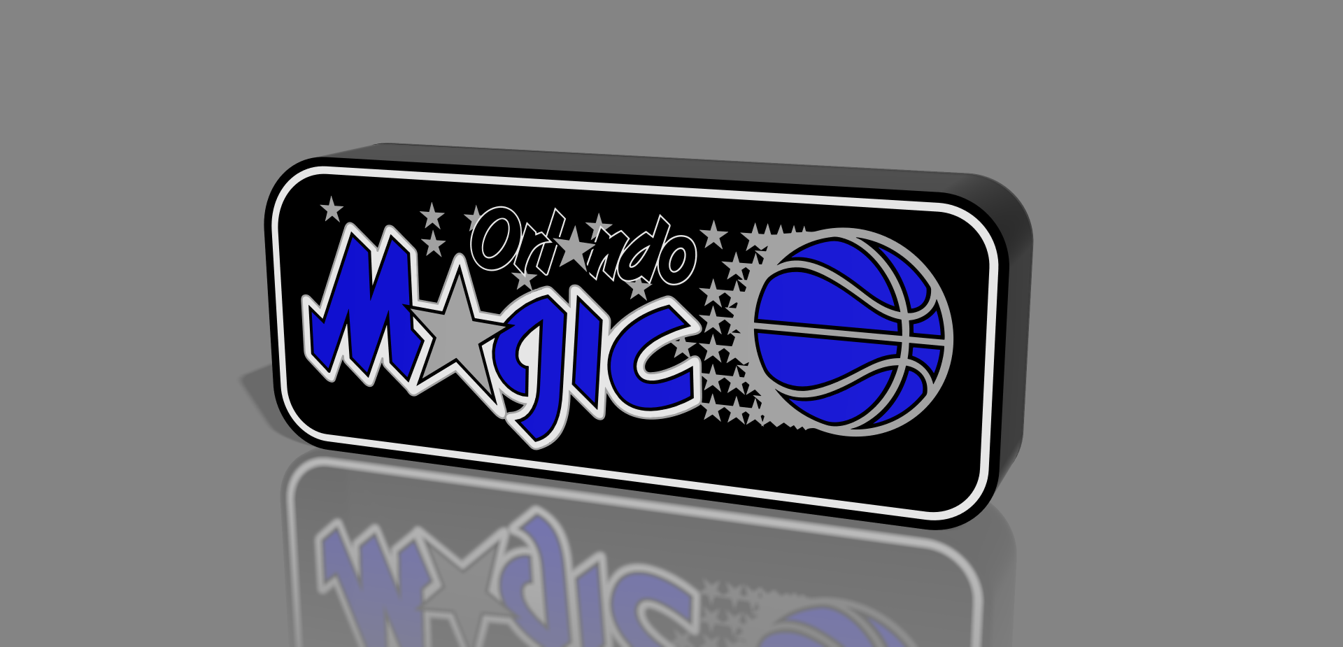 Orlando Magic Old Logo Light Box