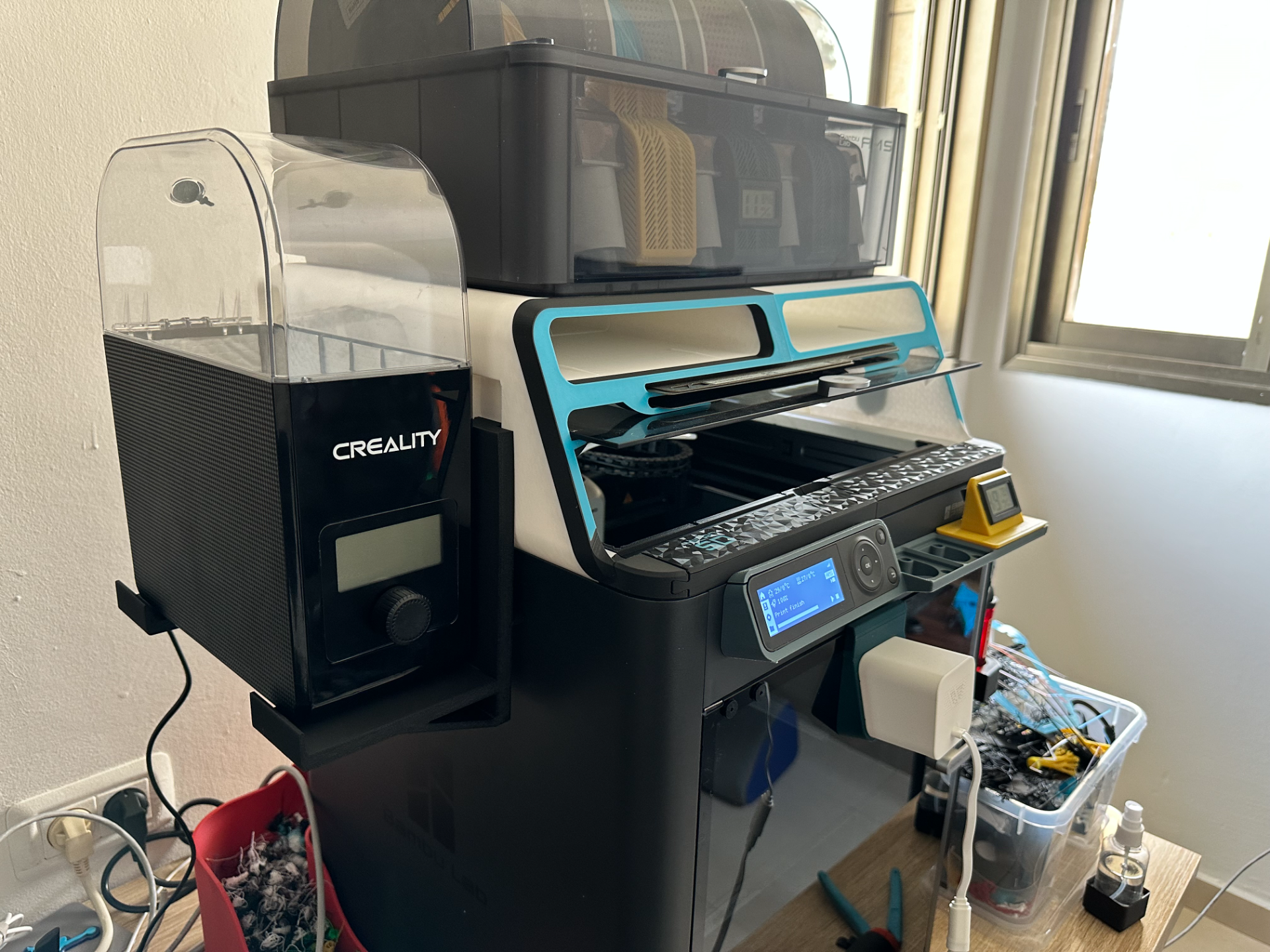 Filament Drybox Holder for AMS Riser V2