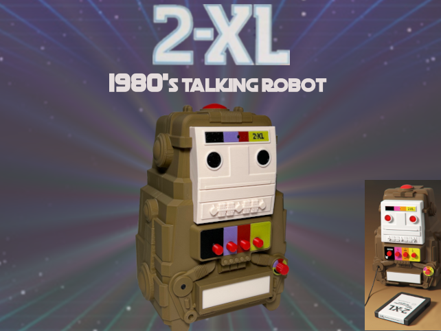 2-XL Talking Robot Toy Model Mego Co. 1980's