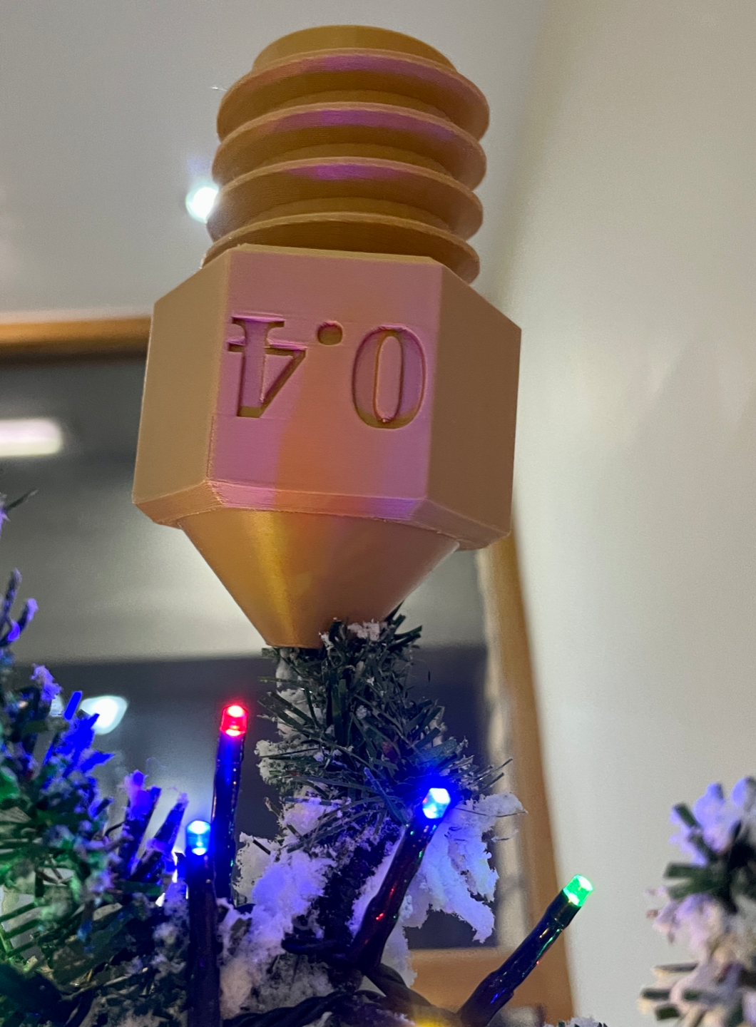 3D Printer Nozzle Christmas Tree Topper