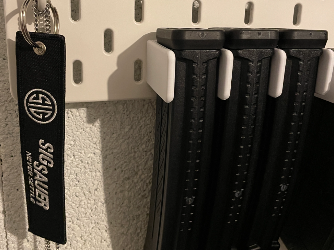 IKEA Skadis Mag holder SIG MPX and AK