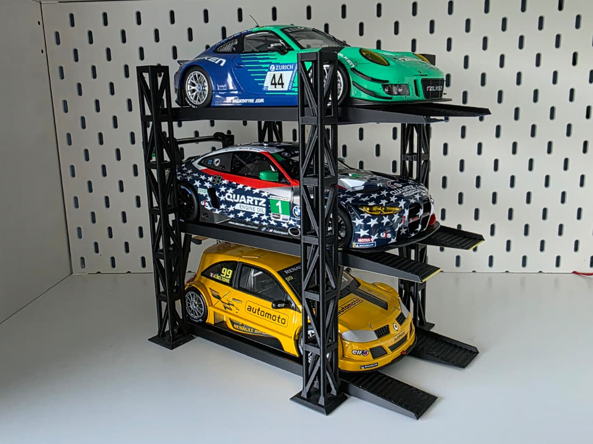 Autolift Hebebühne Modellauto 1:18 Diorama