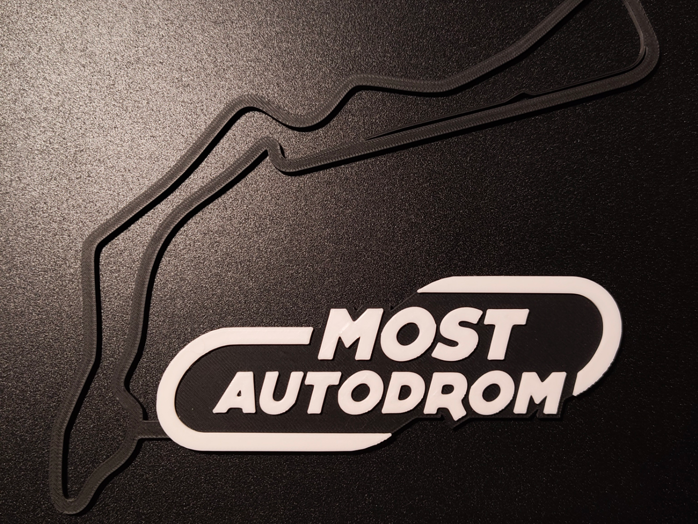 Autodrom Most Track Map Wall Art