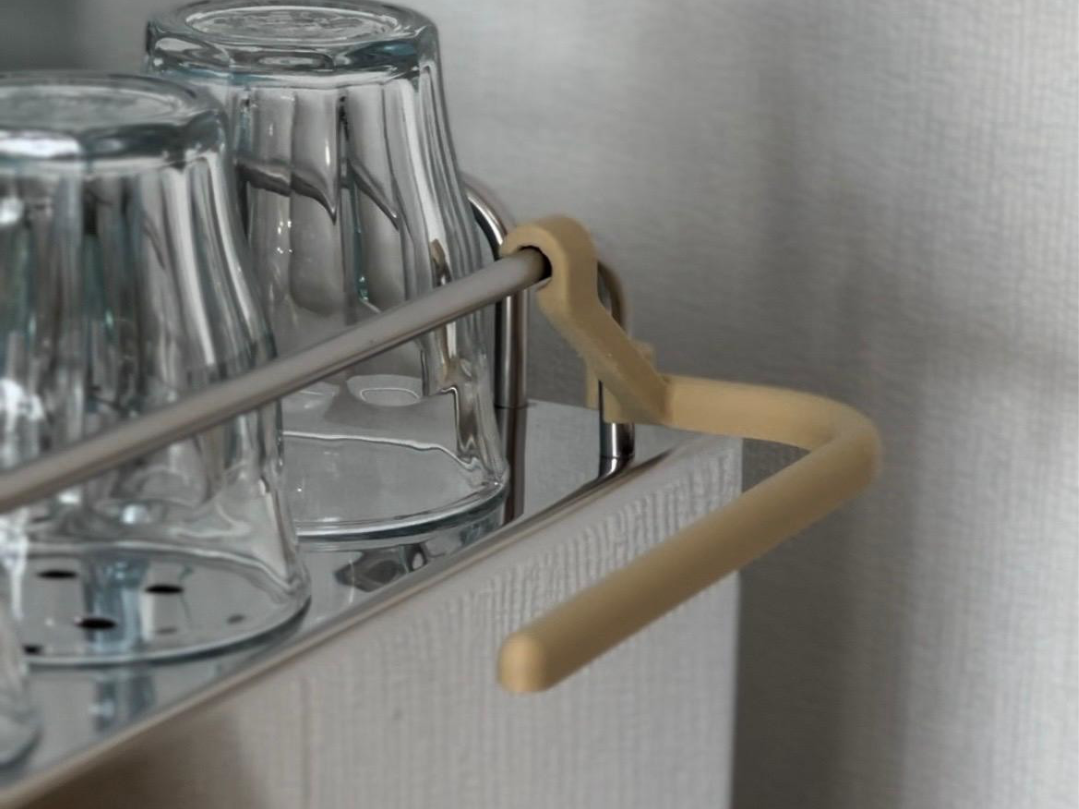 Cloth Hanger for Espresso Machine - 6mm Rail - ECM