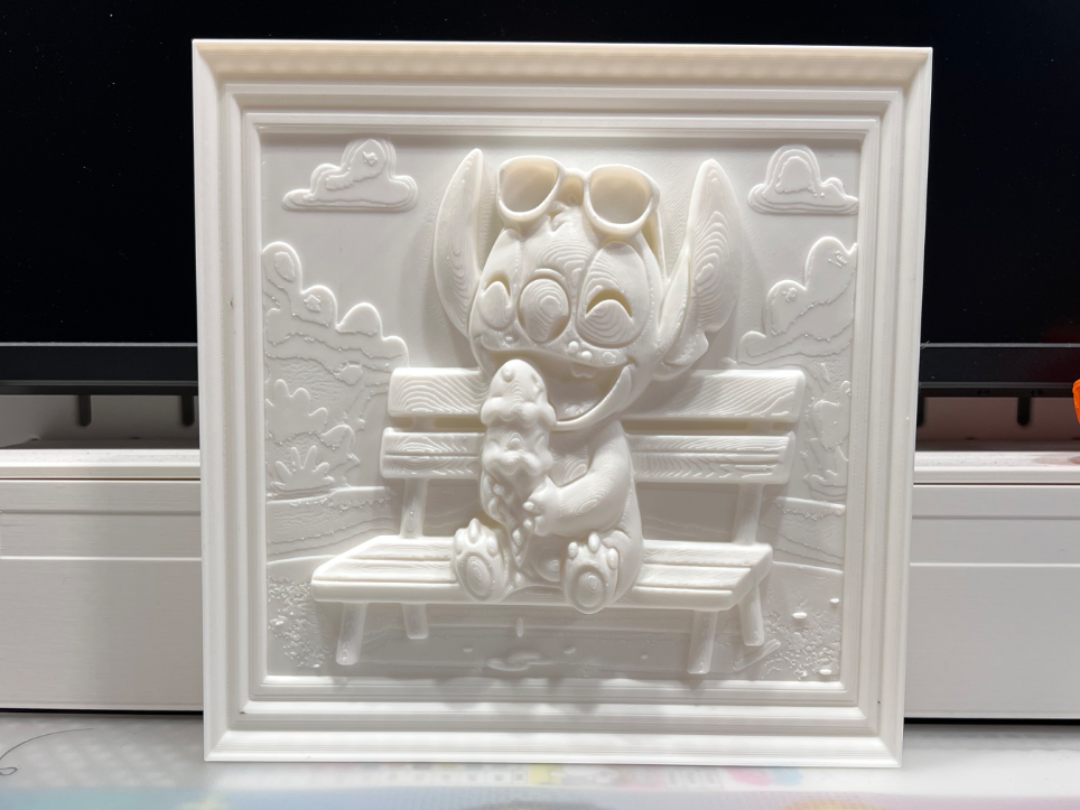 Stitch mit Eis – Sommerliches 3DRelief zum Bemalen
