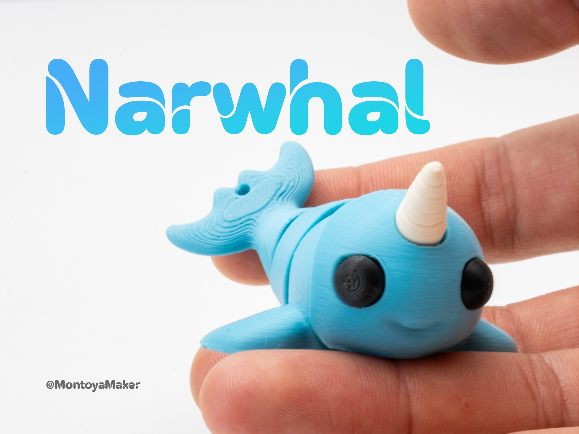 Narwhal - Articulated & Keychain