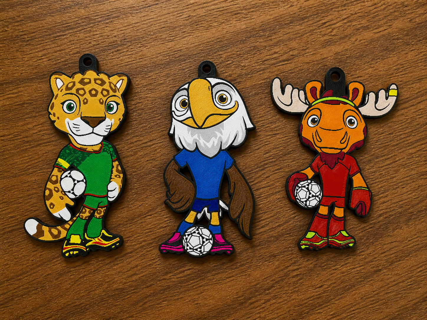 Chaveiros Mascotes da Copa do Mundo FIFA 2026