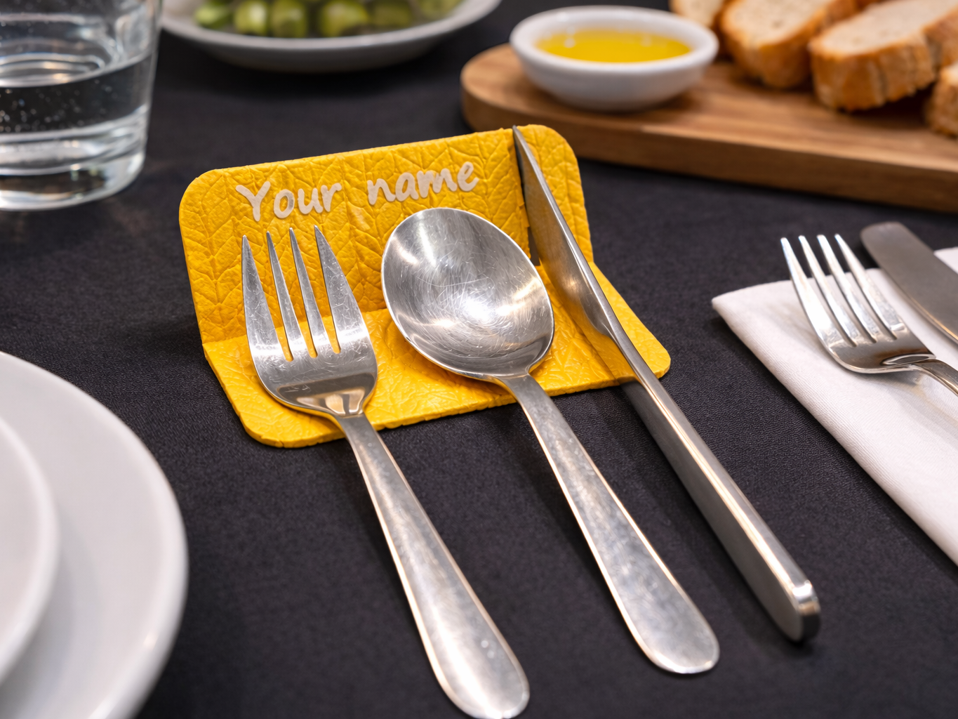 Personalized Placeholder Cutlery Holder
