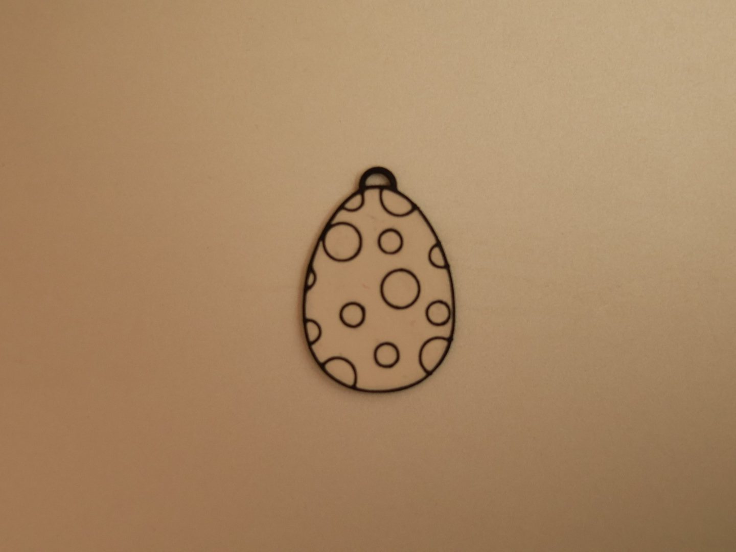 Egg with circular dots