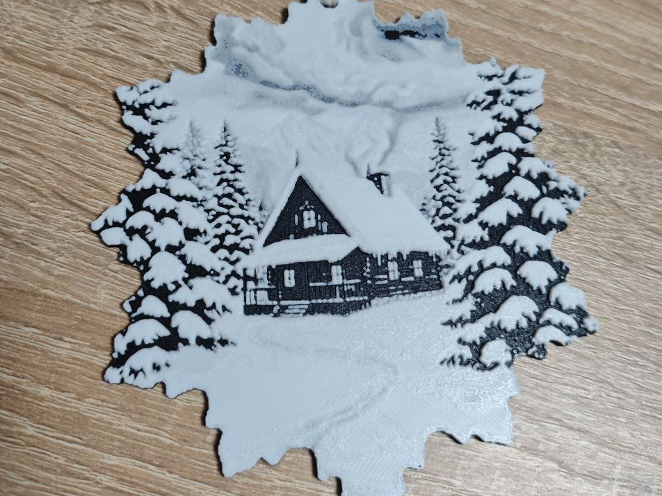 Decorazione natalizia/Fiocco innevato Natalizio