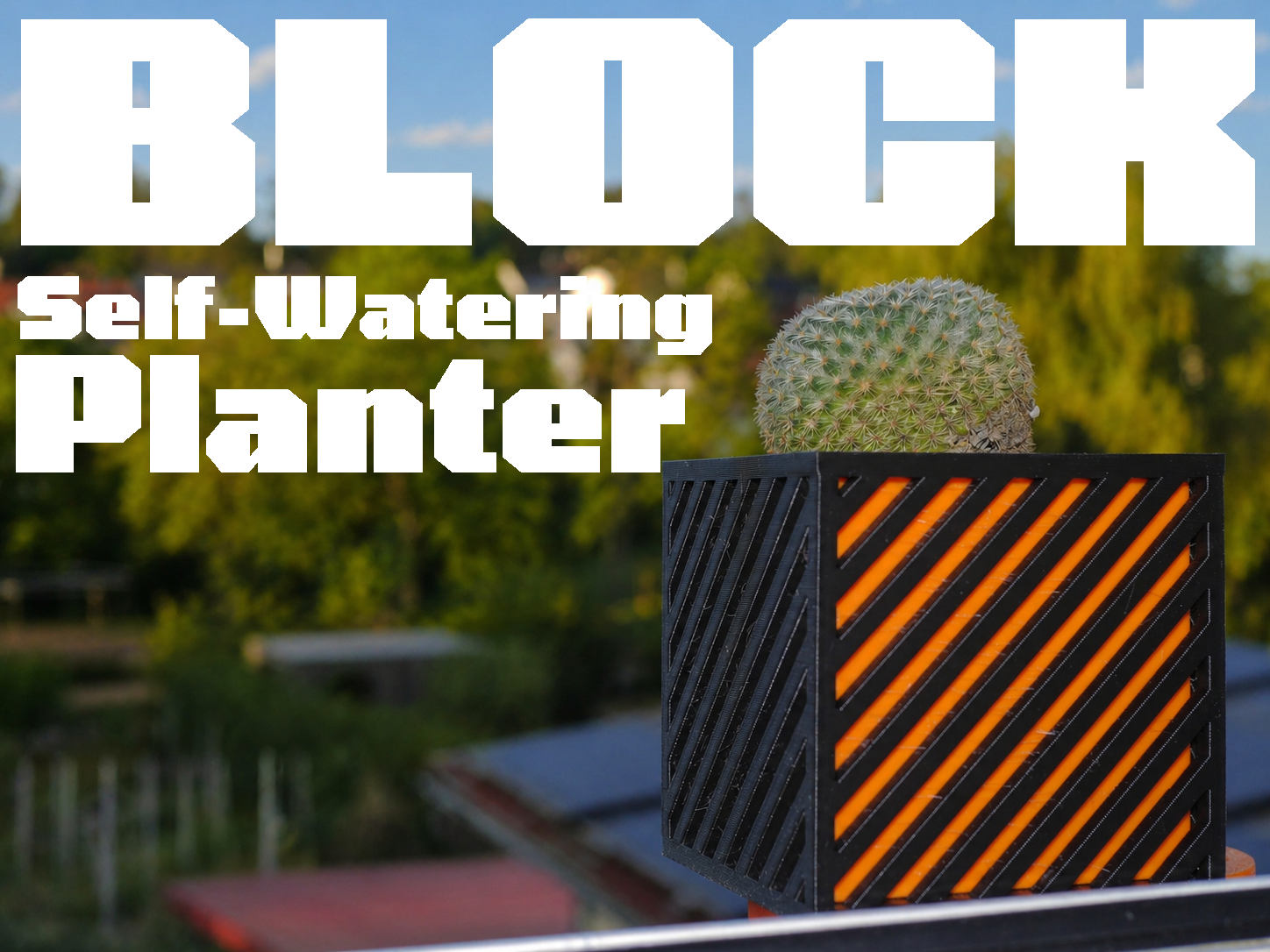 BLOCK - Self Watering Planter (No AMS)