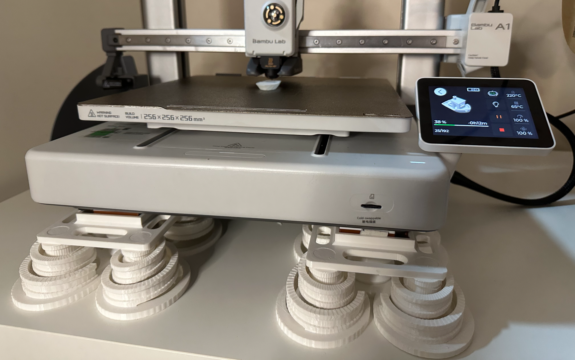 Turbo Anti-vibration system for 3D printers