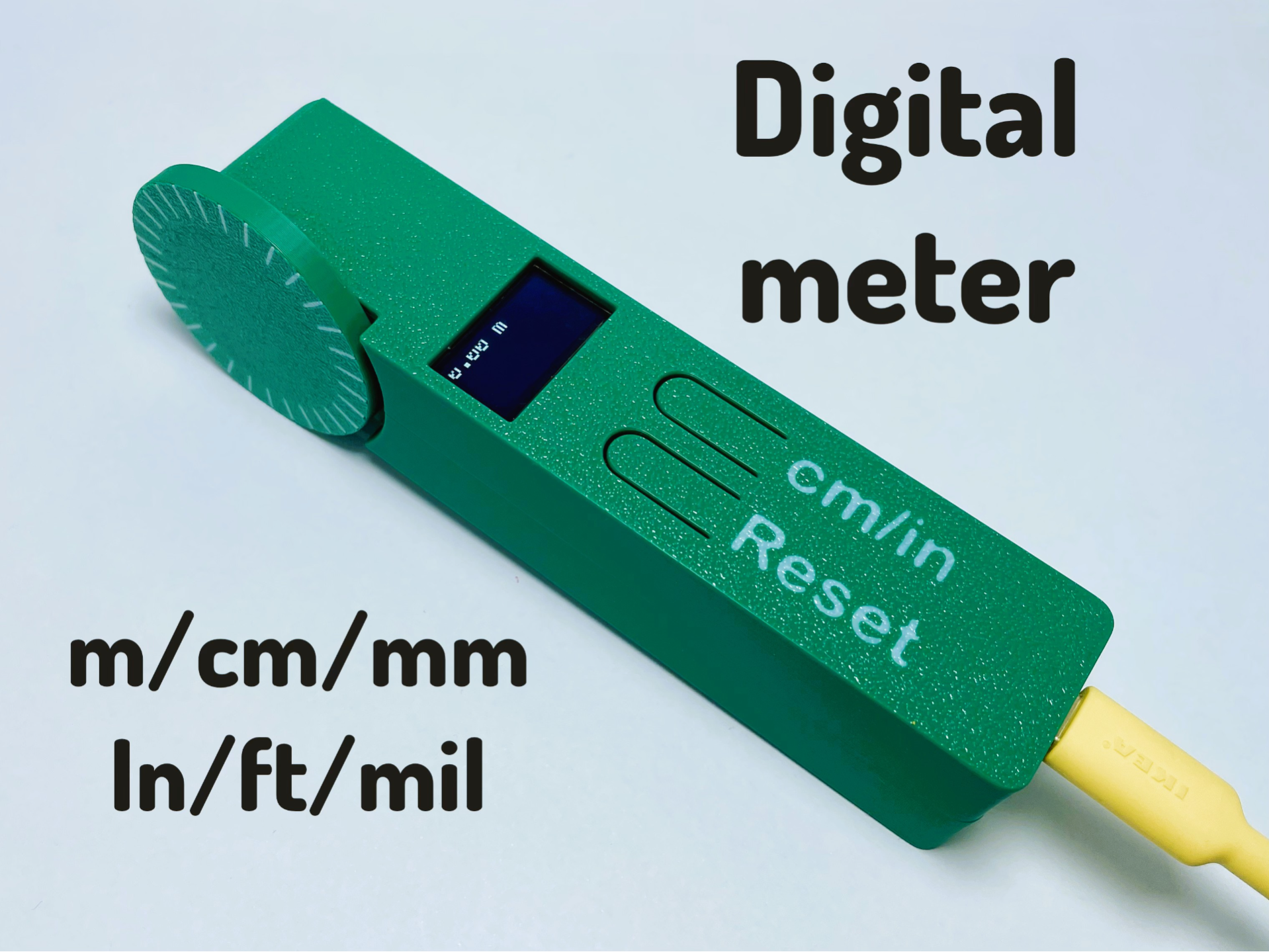 Digital Distance Counter with  OLED Display