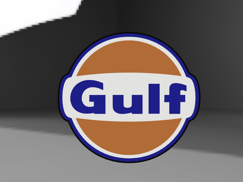 Gulf Oil LED LIGHTBOX – Classic Motorsport Style!