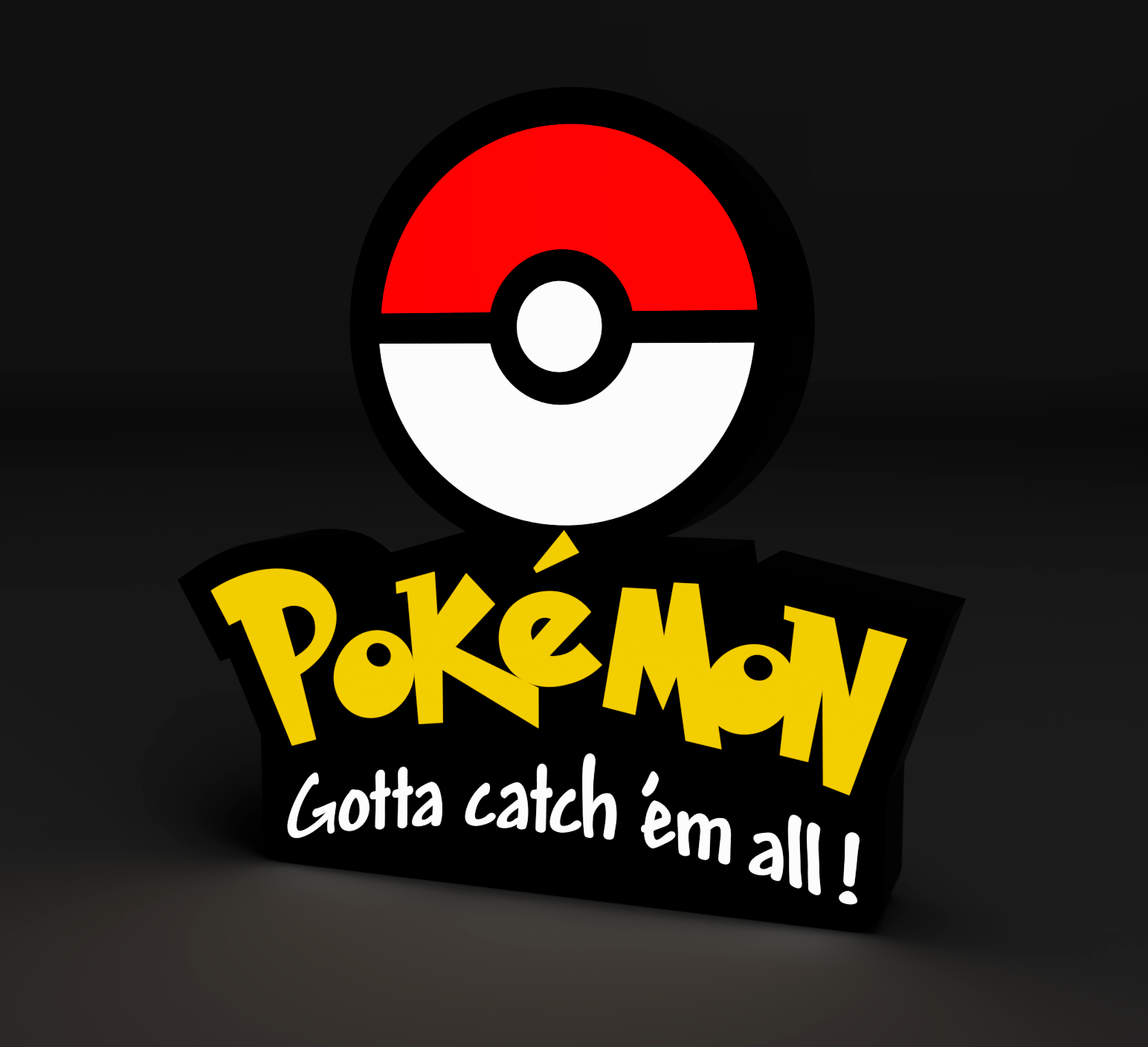 Pokemon Poke Ball Gotta catch 'em all Lightbox