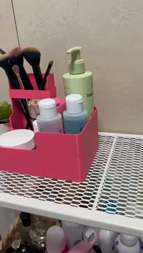 Bathroom make up organizer
