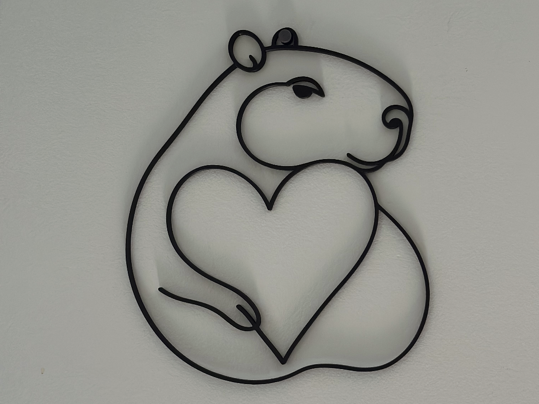 Capybara of Love Wall Art