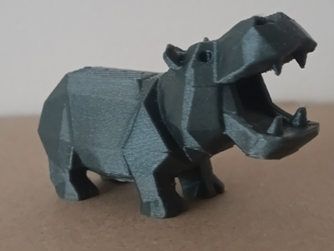 hippopotamus realistic version origami