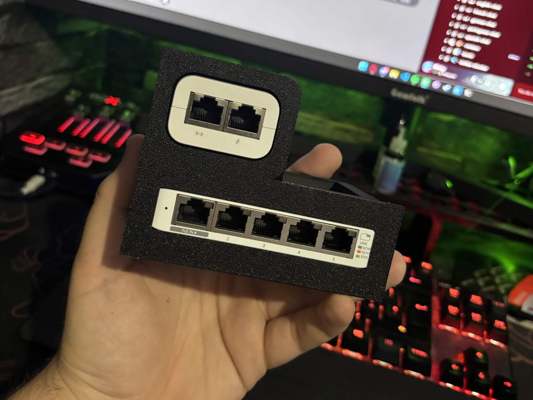 UniFi Flex Mini and PoE Injector Desk Stack Mount